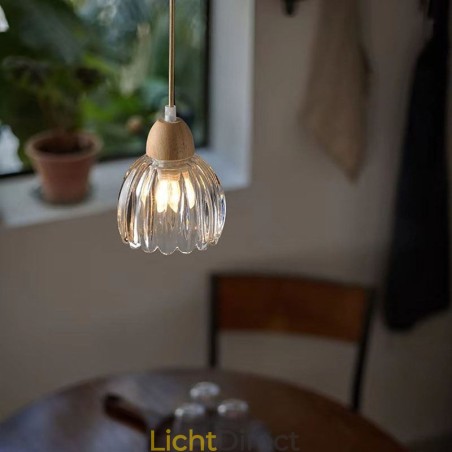 Glazen hanglamp Retro pastorale stijl eiland plafondlamp rubberhout decoratieve lamp Glazen hanglamp Retro pastorale stijl eiland plafondlamp rubberhout decoratieve lamp