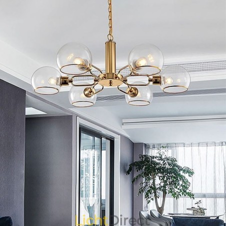 Glazen hanglamp moderne minimalistische smeedijzeren plafondlamp Glazen hanglamp moderne minimalistische smeedijzeren plafondlamp