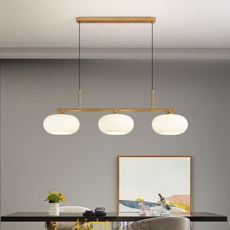 Nordic Glazen Hanglamp Creatieve Smeedijzeren Plafondlamp