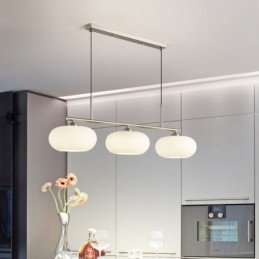 Nordic Glazen Hanglamp Creatieve Smeedijzeren Plafondlamp