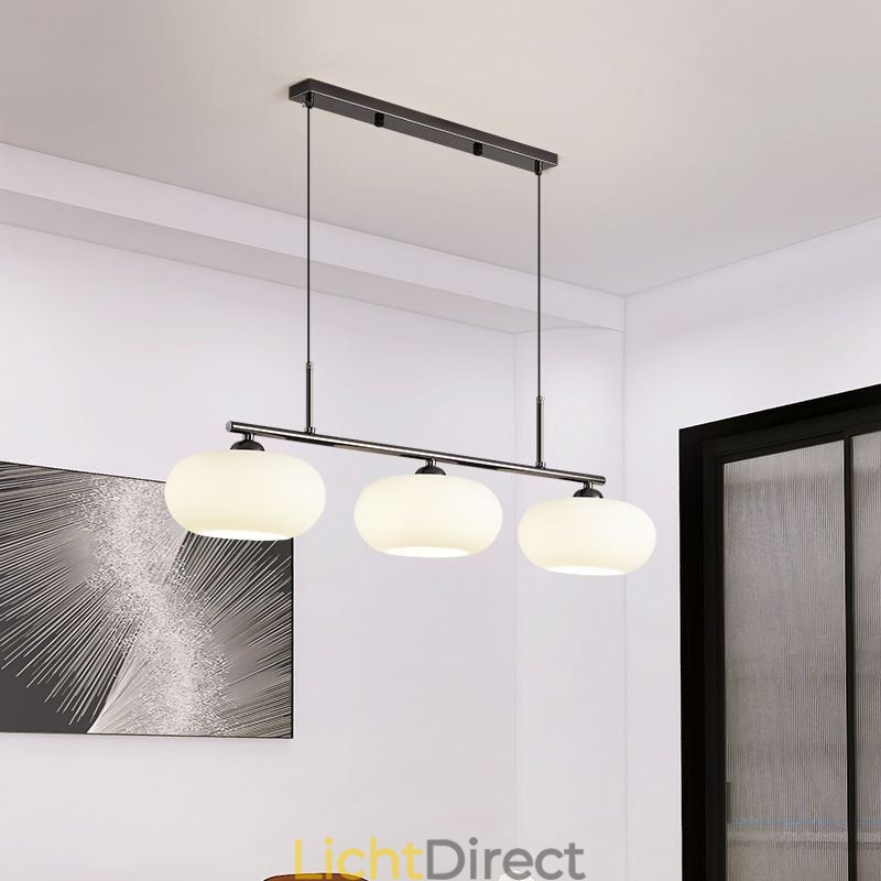 Nordic Glazen Hanglamp Creatieve Smeedijzeren Plafondlamp
