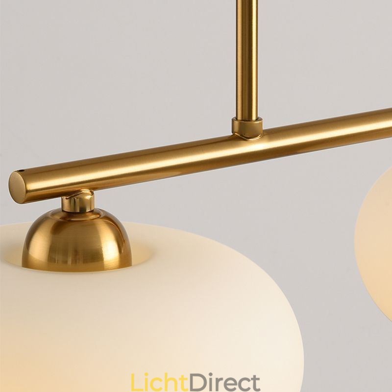 Nordic Glazen Hanglamp Creatieve Smeedijzeren Plafondlamp