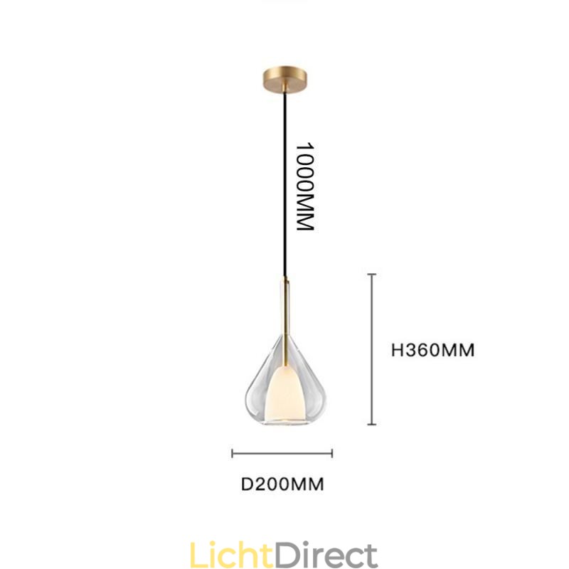 Hanglamp Moderne Minimalistische Dubbele Glazen Plafondlampen