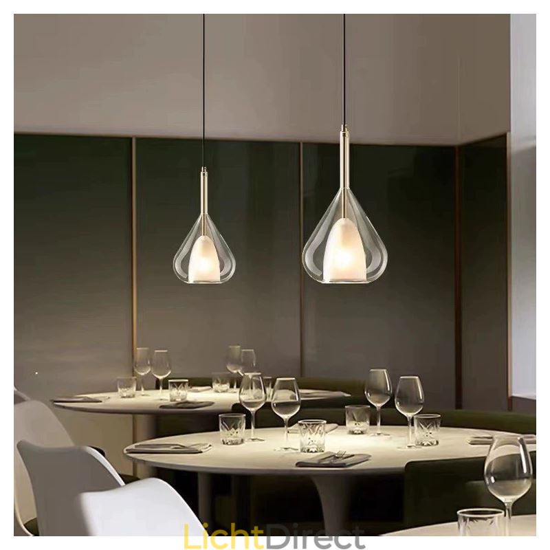 Hanglamp Moderne Minimalistische Dubbele Glazen Plafondlampen