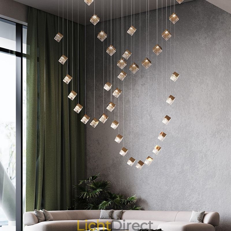 Creatieve glazen hanglamp paviljoen plafondlampen