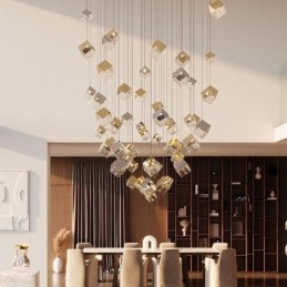 Creatieve glazen hanglamp paviljoen plafondlampen