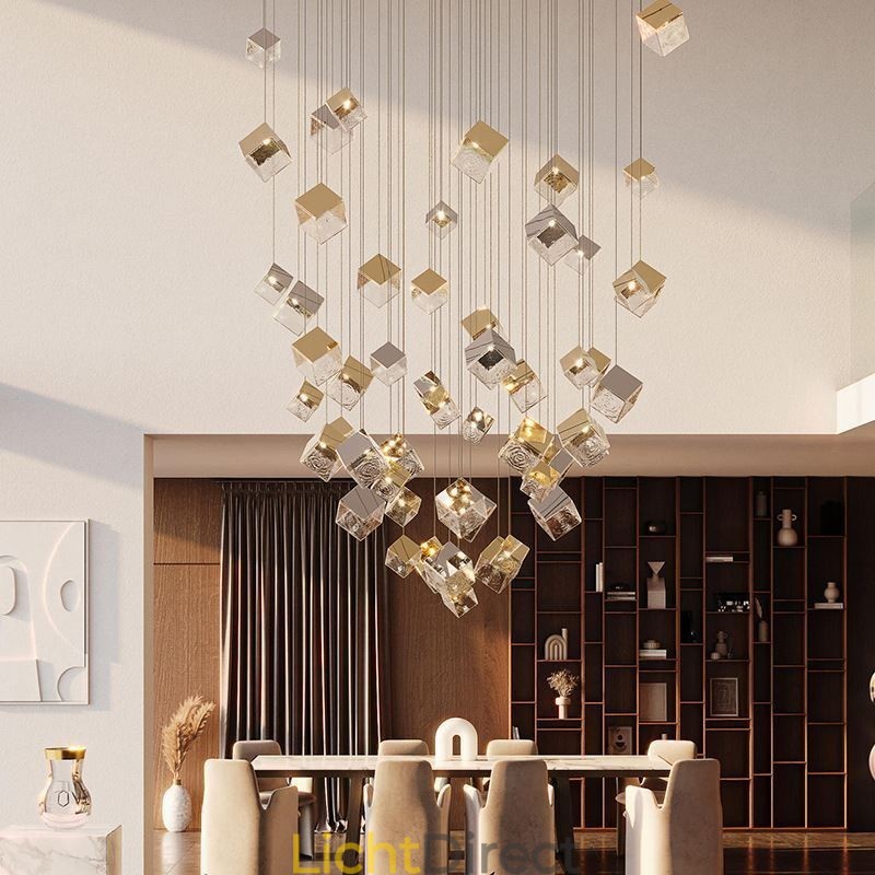 Creatieve glazen hanglamp paviljoen plafondlampen