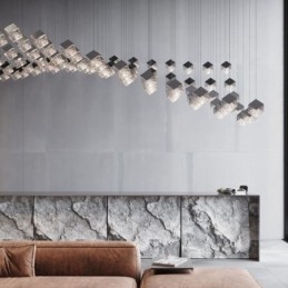 Creatieve glazen hanglamp paviljoen plafondlampen