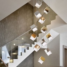 Creatieve glazen hanglamp paviljoen plafondlampen