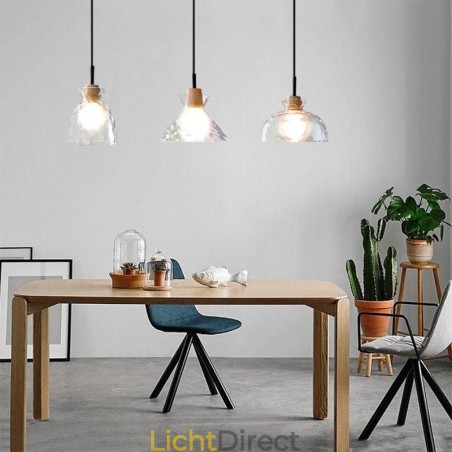 Moderne eenvoudige hanglamp waterdoorlatend glas 3 plafondlamp bedlamp Moderne eenvoudige hanglamp waterdoorlatend glas 3 plafondlamp bedlamp
