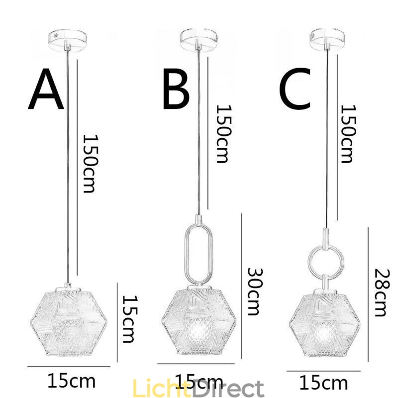 Moderne hanglamp Glazen huisverlichting Creatieve hanglamp