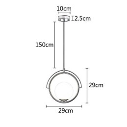 Glazen bol hanglamp decoratie huis hanglamp