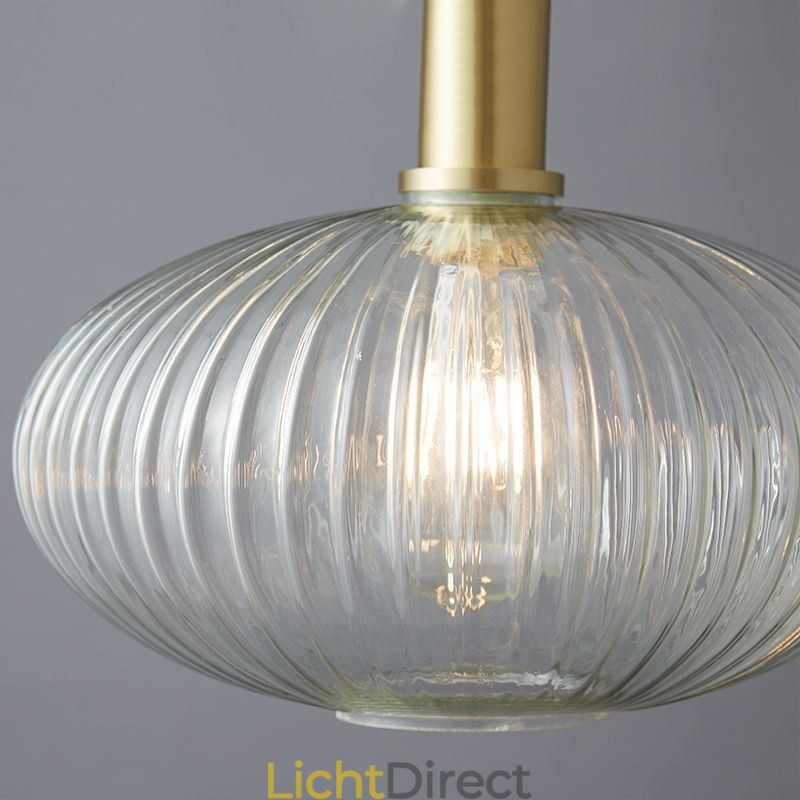 Moderne hanglamp, één licht, glazen hanglamp, eiland