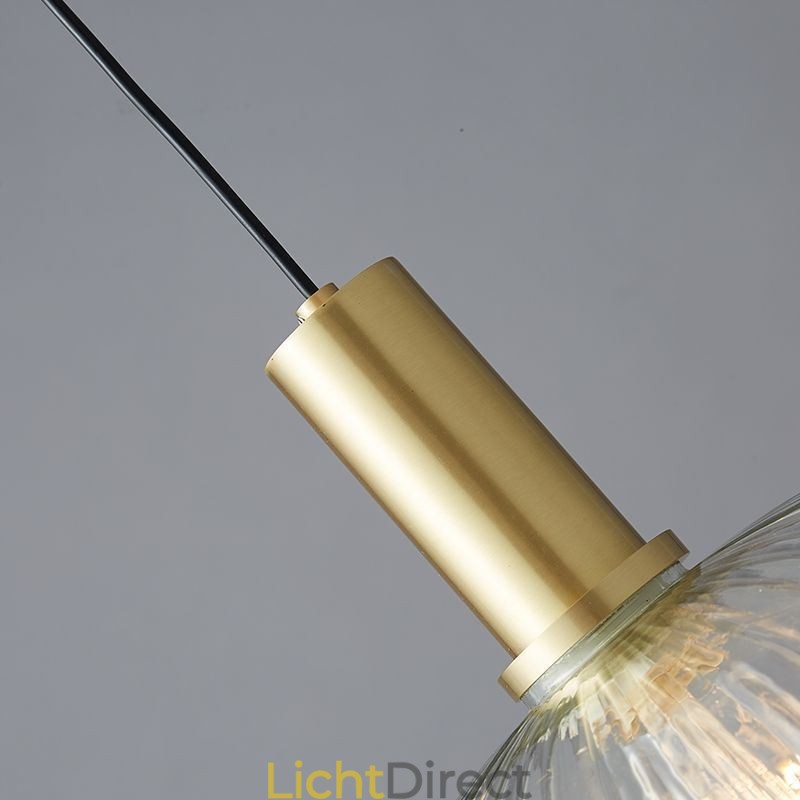 Moderne hanglamp, één licht, glazen hanglamp, eiland