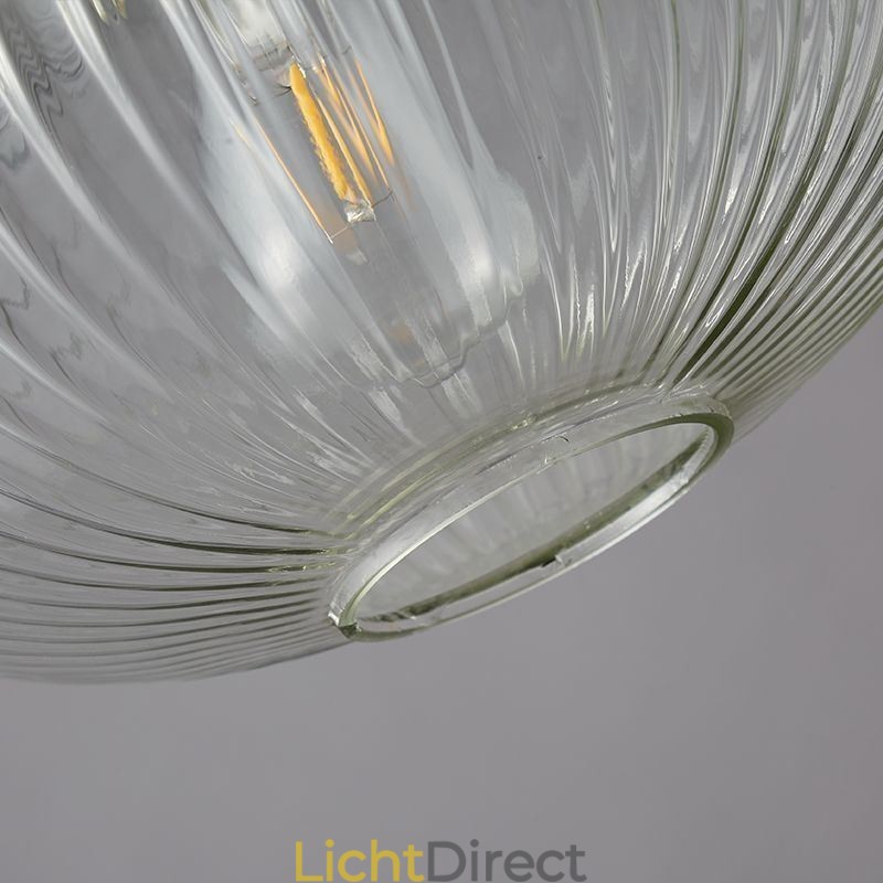 Moderne hanglamp, één licht, glazen hanglamp, eiland