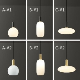 Moderne eenvoudige hanglamp van glas