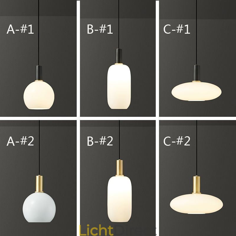 Moderne eenvoudige hanglamp van glas