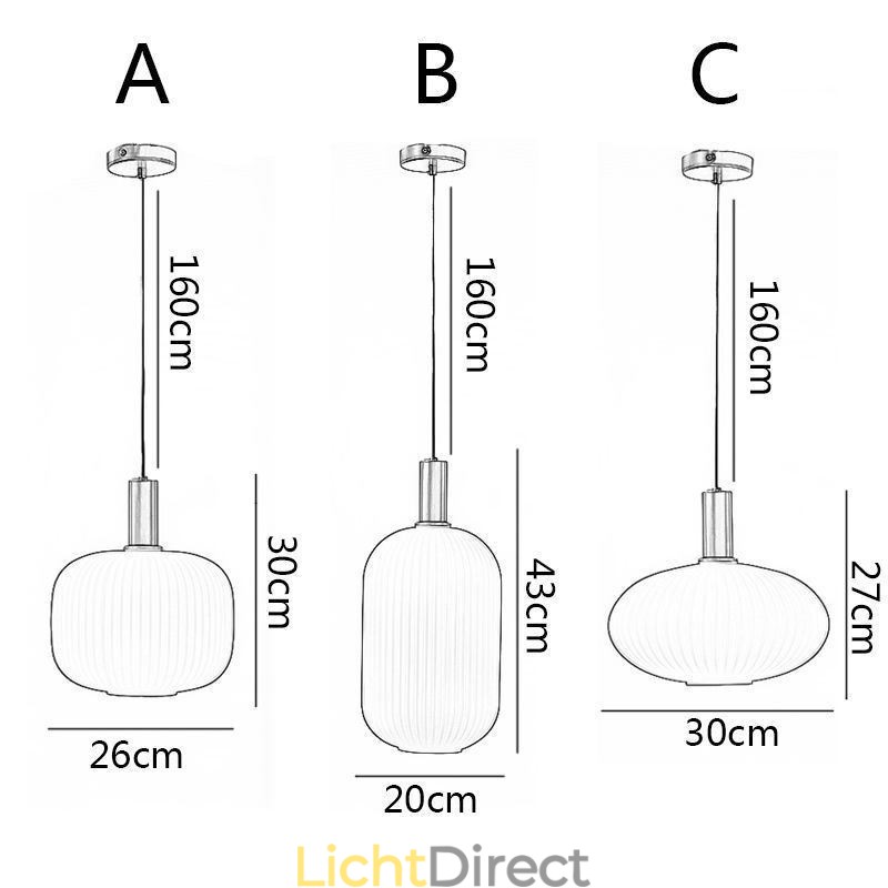 Moderne hanglamp Eenvoudige creatieve glazen hanglampen