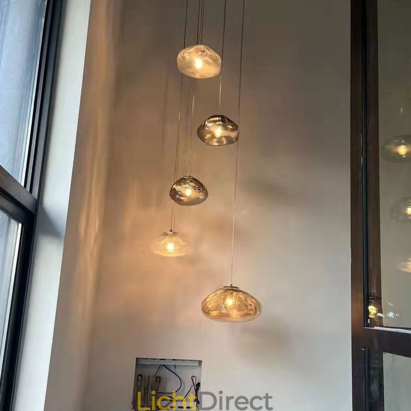 Creatieve Scandinavische hanglamp Glazen kroonluchter Kunst Hanglamp