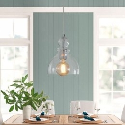 Moderne ijzeren hanglamp Kalebas Glazen hanglamp