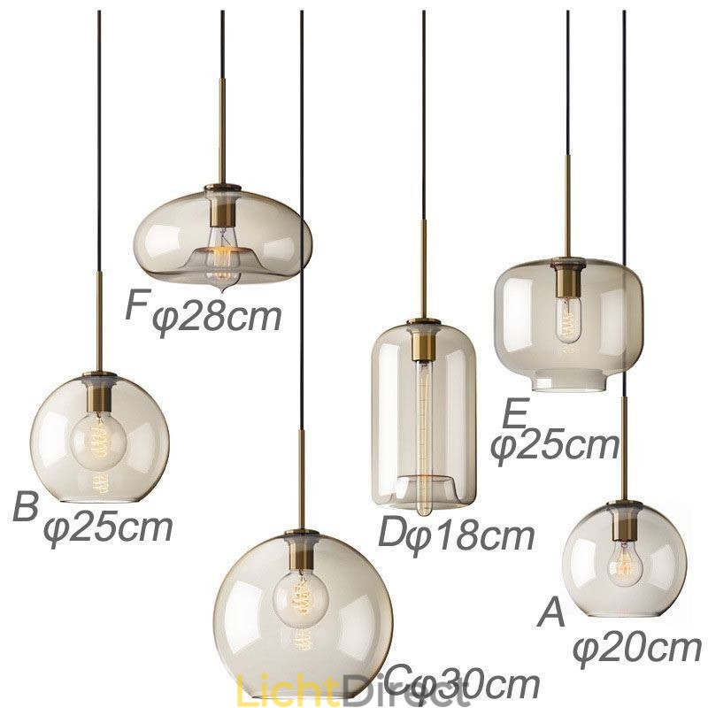 3-lichts glazen hanglamp klassieke cluster hangende verlichtingsarmatuur café