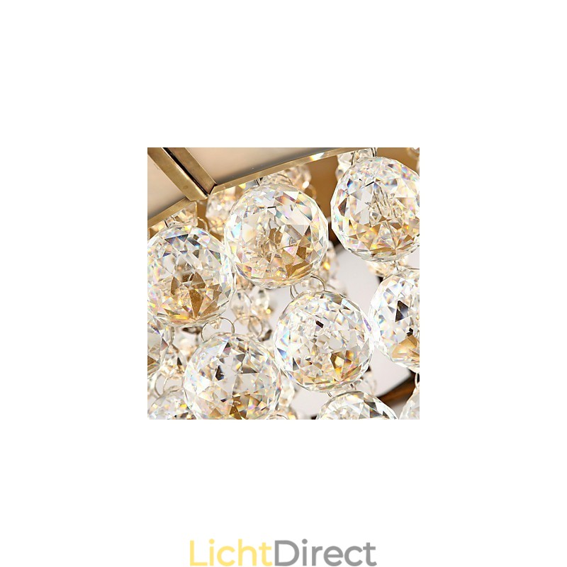 Traditionele klassieke rustieke lodge kristal messing metalen inbouw