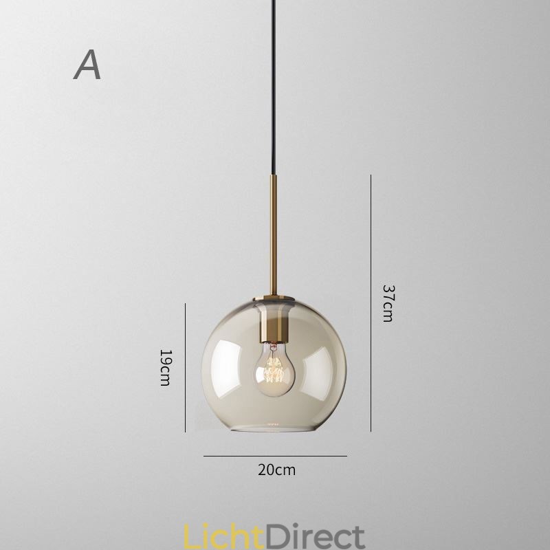 3-lichts glazen hanglamp klassieke cluster hangende verlichtingsarmatuur café