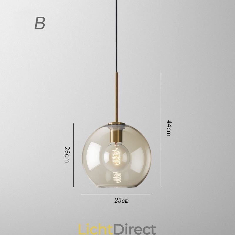 3-lichts glazen hanglamp klassieke cluster hangende verlichtingsarmatuur café