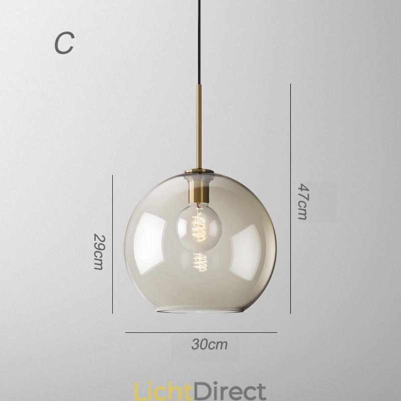 3-lichts glazen hanglamp klassieke cluster hangende verlichtingsarmatuur café