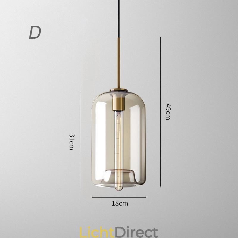 3-lichts glazen hanglamp klassieke cluster hangende verlichtingsarmatuur café