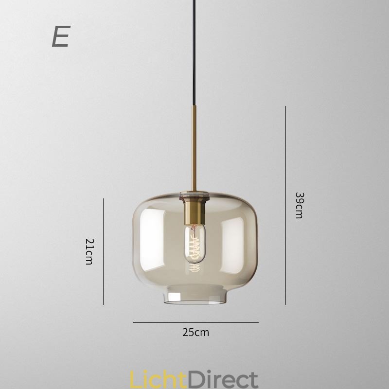 3-lichts glazen hanglamp klassieke cluster hangende verlichtingsarmatuur café