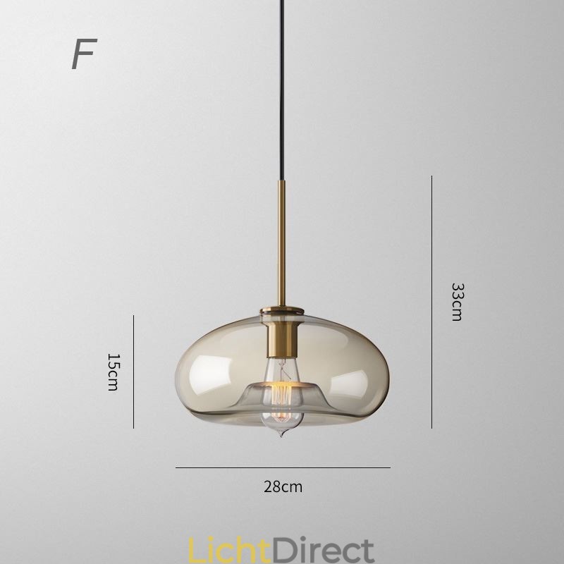 3-lichts glazen hanglamp klassieke cluster hangende verlichtingsarmatuur café