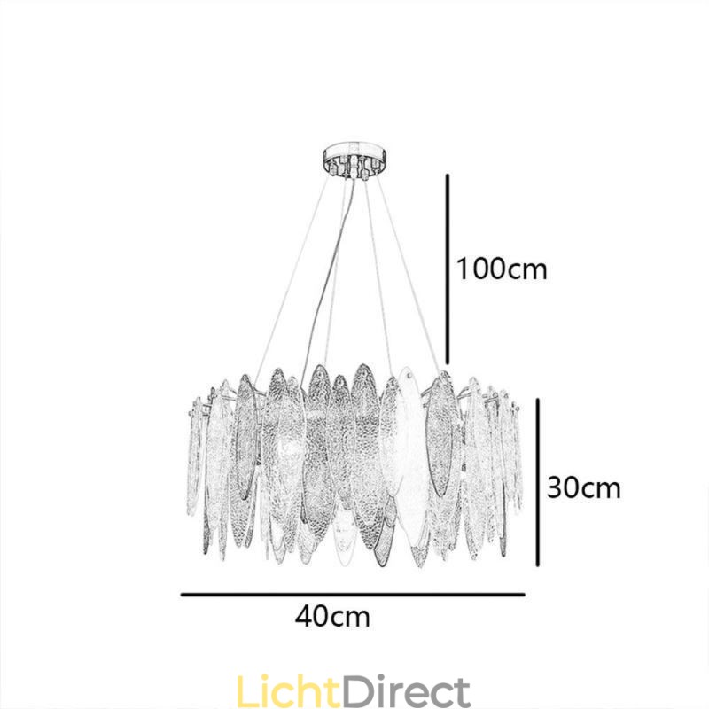 Moderne elegante glazen hanglamp