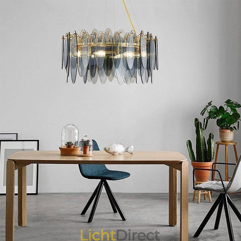 Moderne elegante glazen hanglamp