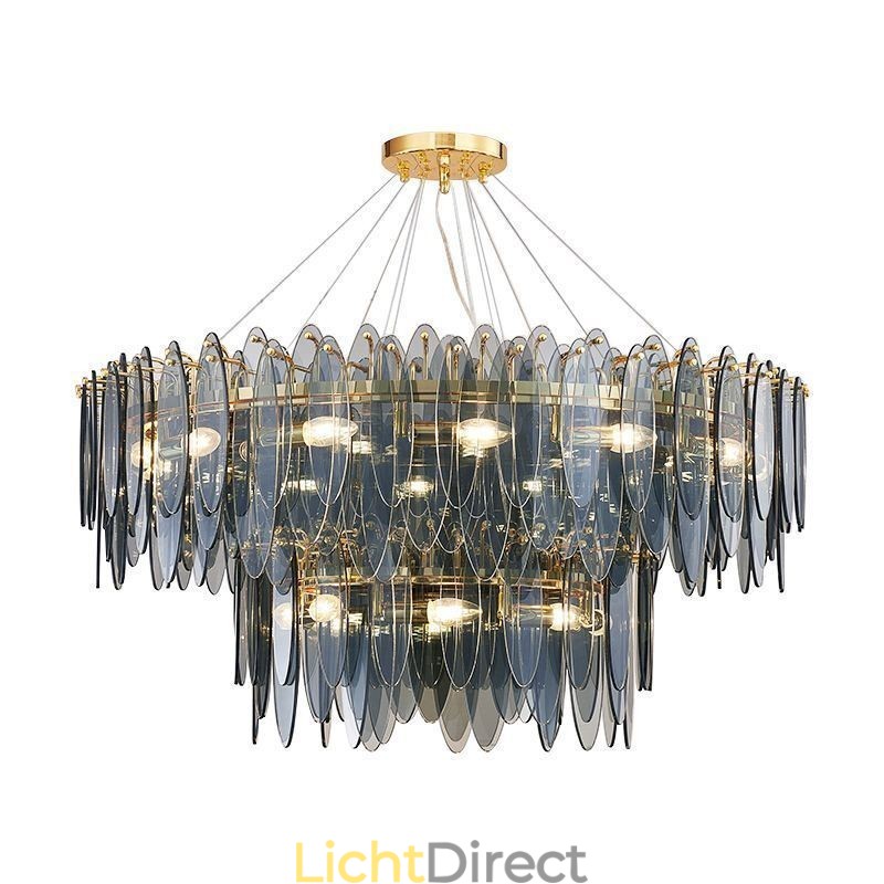 Moderne ronde glazen hanglamp Elegante glazen kroonluchter