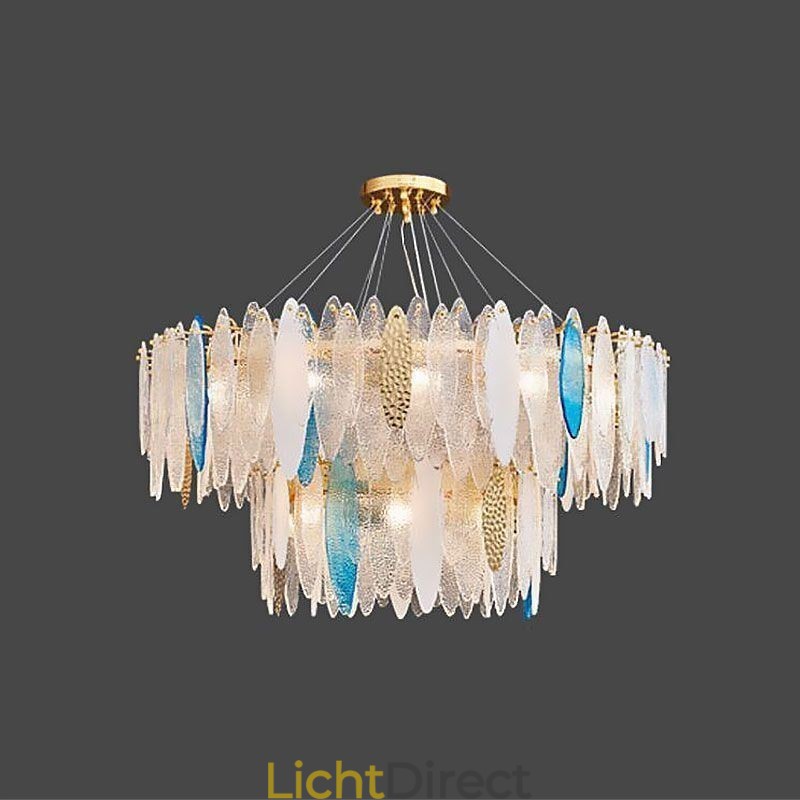 Moderne ronde glazen hanglamp Elegante glazen kroonluchter