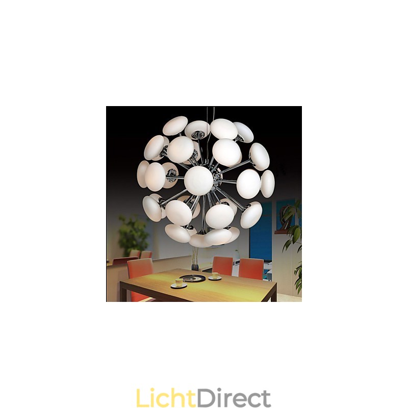 ModernYestaurant Lamp Eenvoudige Ronde Glazen Kunst Hanglamp Europese Stijl