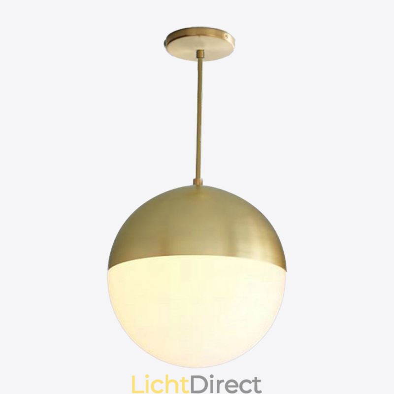 Moderne glazen bol hanglamp eiland ideeën lamp