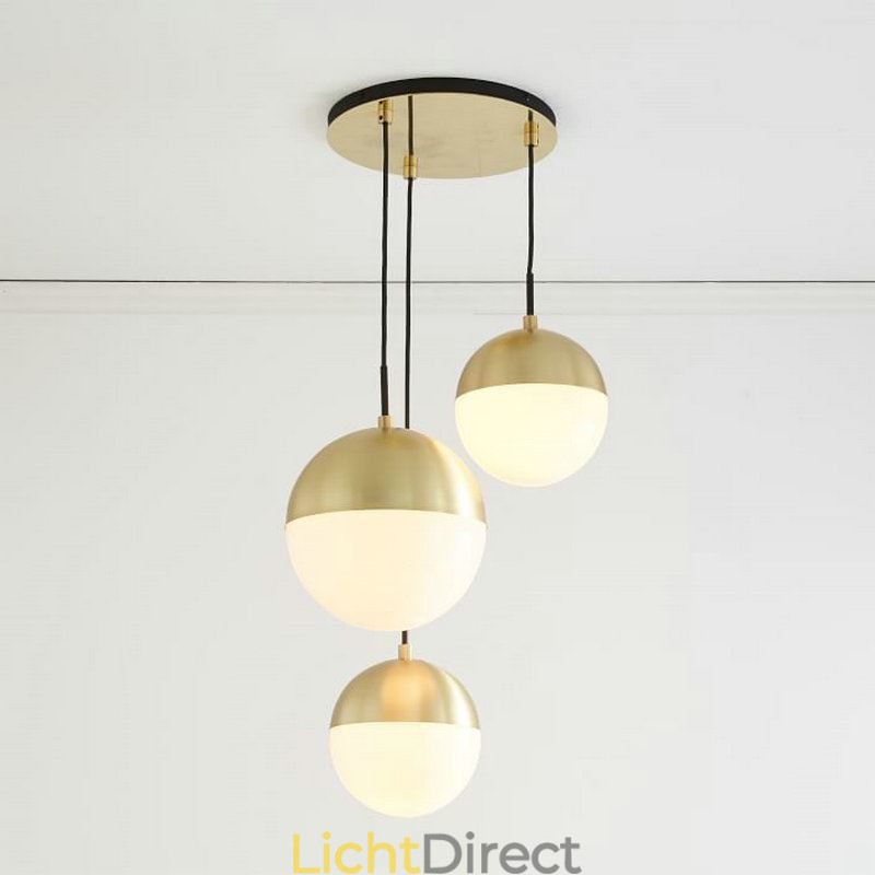 Moderne glazen bol hanglamp eiland ideeën lamp