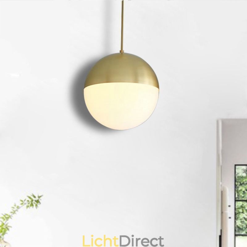 Moderne glazen bol hanglamp eiland ideeën lamp