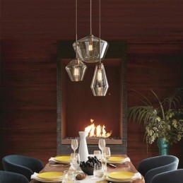Moderne eenvoudige glazen hanglamp
