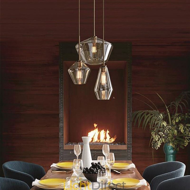 Moderne eenvoudige glazen hanglamp