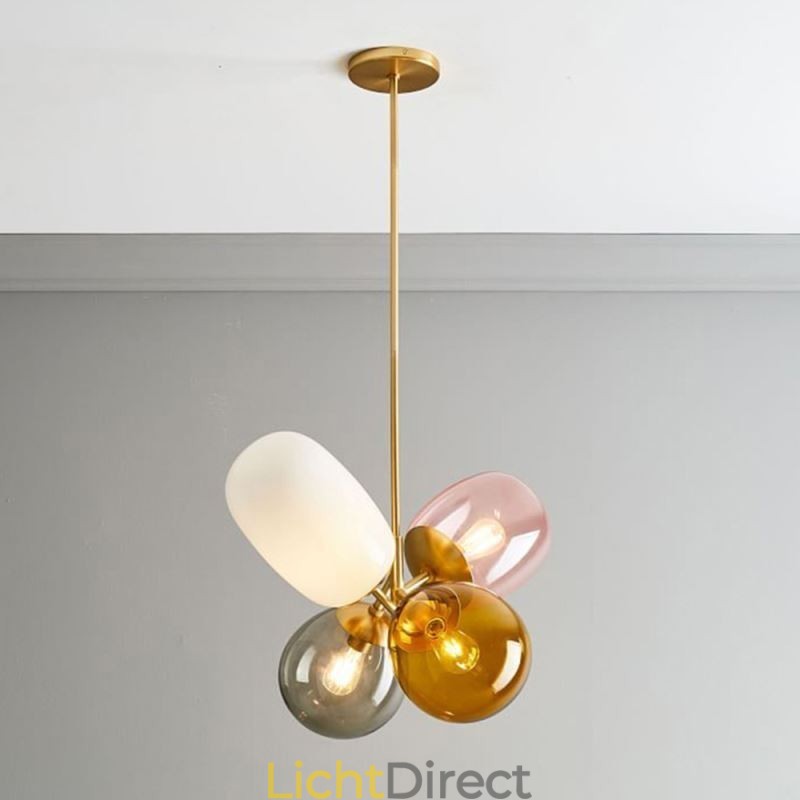 Nordic Unieke Hanglamp Gekleurd Glas Prinses Ballonlamp Kinderen