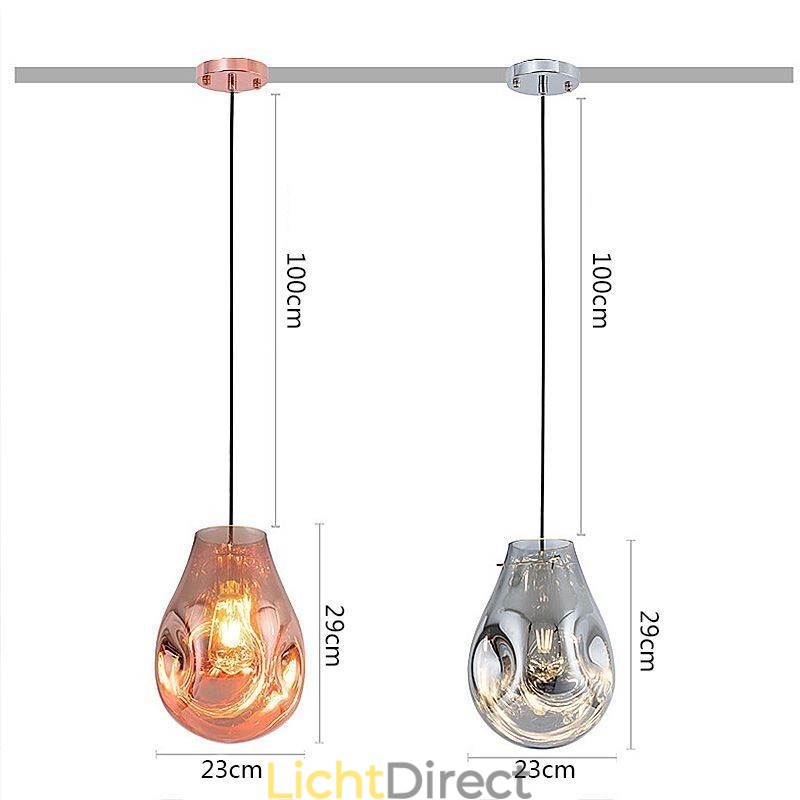 Kleurrijke hanglamp zeepbel glazen plafondlamp eilandlamp