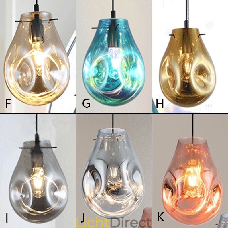 Kleurrijke hanglamp zeepbel glazen plafondlamp eilandlamp