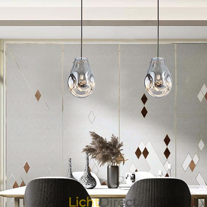 Kleurrijke hanglamp zeepbel glazen plafondlamp eilandlamp