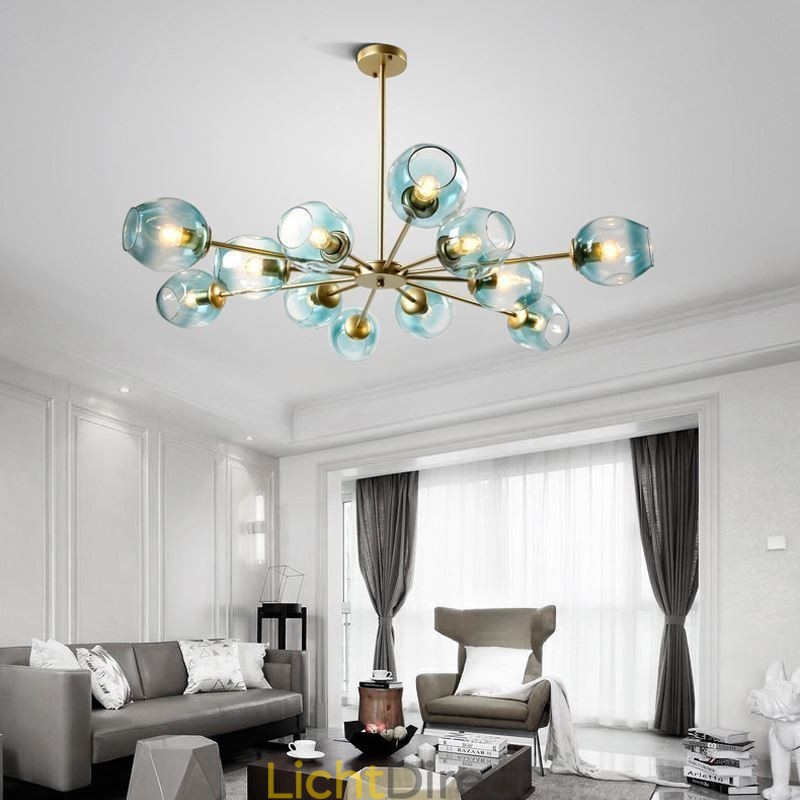 Nordic Glazen Hanglamp Magische Bonen Vorm Lamp Kroonluchter Verlichting