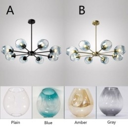 Nordic Glazen Hanglamp Magische Bonen Vorm Lamp Kroonluchter Verlichting