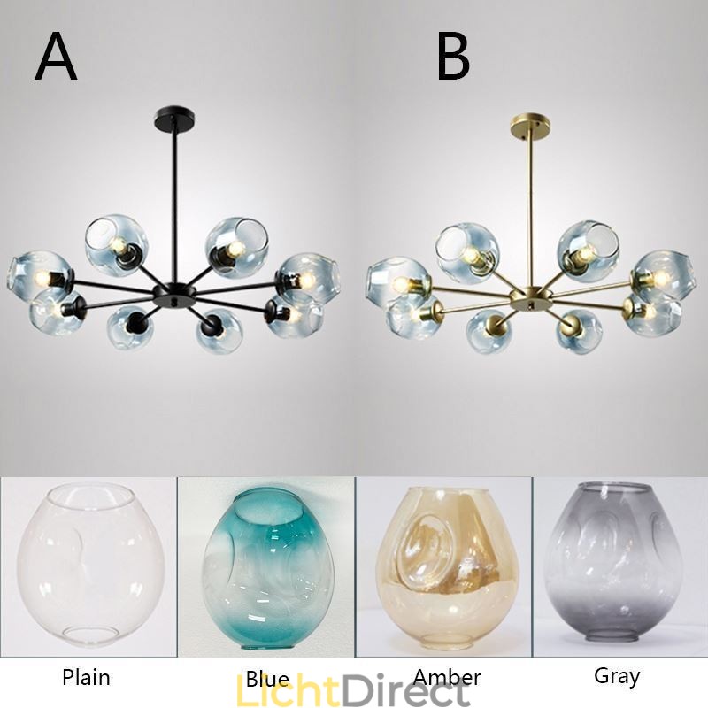 Nordic Glazen Hanglamp Magische Bonen Vorm Lamp Kroonluchter Verlichting