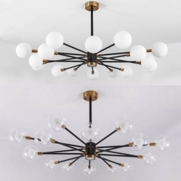 Nordic Glazen Hanglamp Melkwitte Ronde Lamp Kroonluchter Verlichting